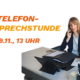 Telefonsprechstunde von Isabell Huber am 19.11.